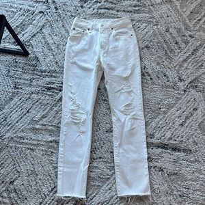 Levi’s original 501 jeans white 24 x 30